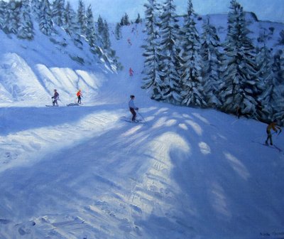 Morzine, Ski Run by Andrew Macara